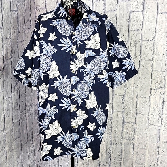 JUNCTION‎ WEST Floral Hawaiian Shirt XL - Picture 1 of 7